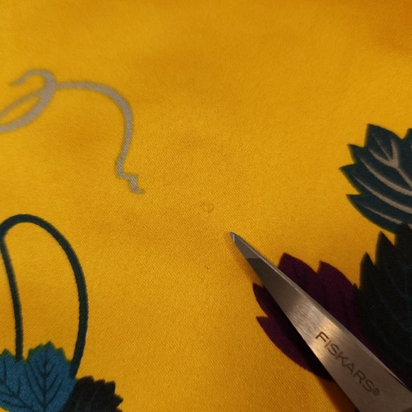 Soft Surroundings Blouse Medium Yellow Gold Floral Wide Sleeve Silky Pullover - Picture 12 of 16